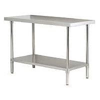 Stainless steel deals kitchen table price