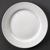 Olympia Linear Wide Rimmed Plates White 250mm (Pack of 12) - U091 Plates Olympia