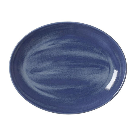 Steelite Revolution Bluestone Oval Coupe Plate 342mm (Pack of 12) - VV2110 Steelite Performance Steelite   