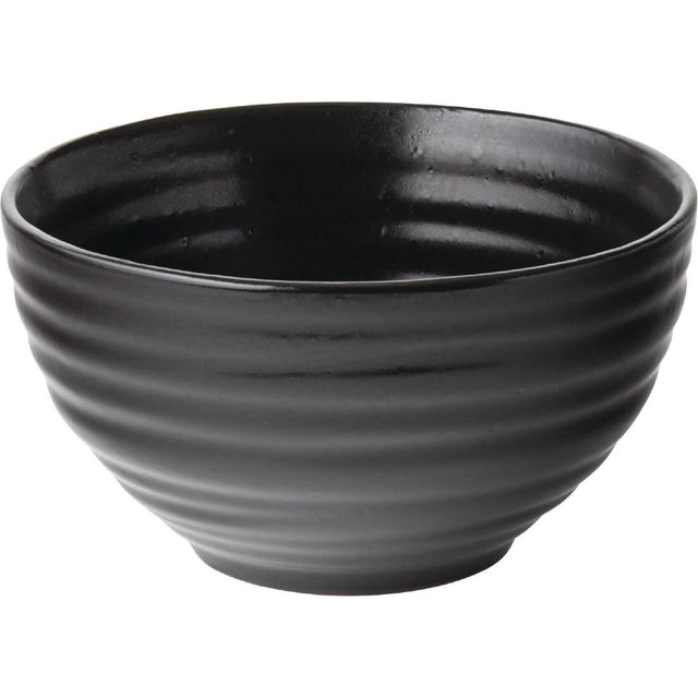 Utopia Tribeca Rice Bowl Ebony 100mm (Pack of 6) - GM046 Utopia Crockery Utopia   