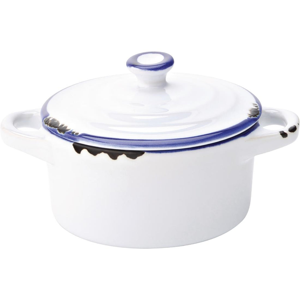 Utopia Avebury Blue Mini Casserole Dish 105mm (Pack of 12) - GM071 Utopia Crockery Utopia   