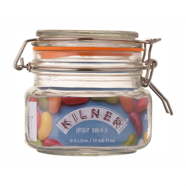 Kilner Clip Top Square Jar 500ml - CZ891  Kilner   