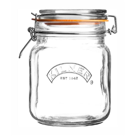 Kilner Clip Top Square Jar 1000ml - CZ892  Kilner   