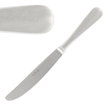 Pintinox Baguette Stonewashed Table Knife (Pack of 12) - GN782 Pintinox Cutlery Pintinox   