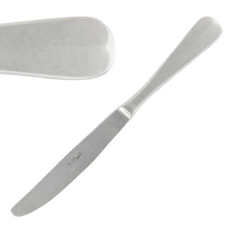 Pintinox Baguette Stonewashed Dessert Knife (Pack of 12) - GN785 Pintinox Cutlery Pintinox   