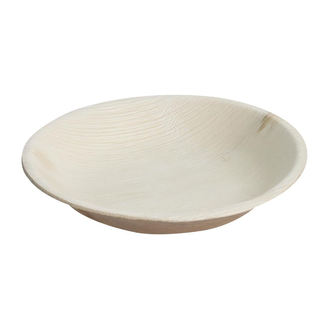 Fiesta Compostable Deep Palm Leaf Plates Round 175mm (Pack of 100) - HT873 Disposable Plates & Bowls Fiesta Compostable   