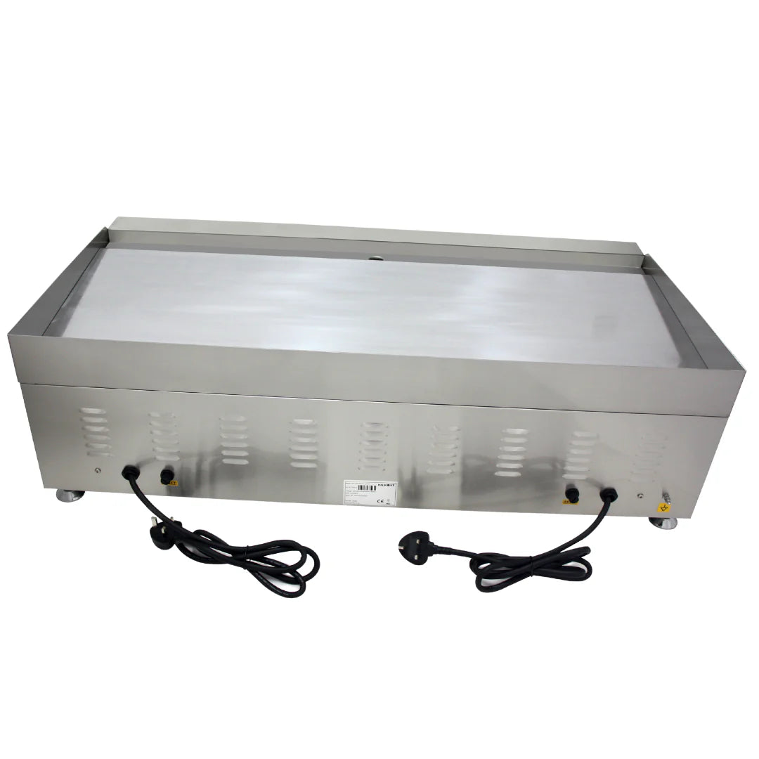 Hamoki 2 Burner Electric Countertop Griddle Chrome Plated 1000mm Wide - 291010 Electric Griddles Hamoki