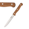 Olympia Rounded Steak Knives Wood (Pack of 12) - CS717  Olympia   