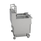 Hamoki Electric Freestanding Auto-Lift Open Fryer Twin Tank Twin Basket 2 x 26 Litre - 341008 Freestanding Electric Fryers Hamoki   