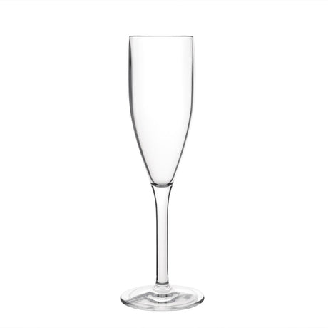 Olympia Kristallon Polycarbonate Champagne Flutes 210ml (Pack of 12) - DS133 Plastic Drinkware Olympia   