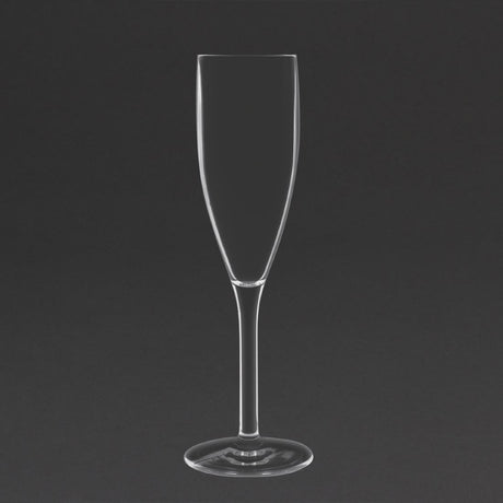 Olympia Kristallon Polycarbonate Champagne Flutes 210ml (Pack of 12) - DS133 Plastic Drinkware Olympia   