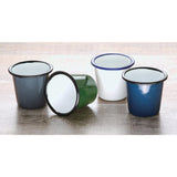 Olympia Enamel Sauce Cup White and Blue (Pack of 6) - DC383 Cups and Mugs Olympia