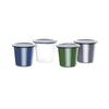 Olympia Enamel Sauce Cup White and Blue (Pack of 6) - DC383 Cups and Mugs Olympia