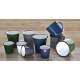 Olympia Enamel Sauce Cup White and Blue (Pack of 6) - DC383 Cups and Mugs Olympia