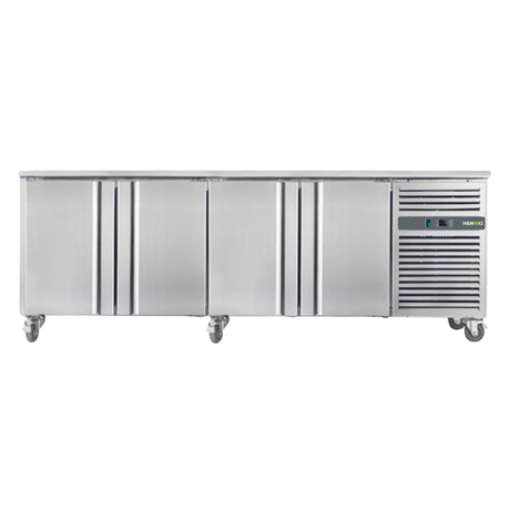 Hamoki 4 Door Stainless Steel Counter Fridge 467 Litre - 221025 Refrigerated Counters - Four Door Hamoki