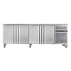 Hamoki Stainless Steel 4 Door Freezer Counter 564 Litre - 221019 Refrigerated Counters - Triple Door Hamoki   