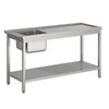 Combisteel Entry Table Botom Shelf 1200 For 7280.0045-0046-0050-0055-0060-0065 - 7003.0405 Dishwasher Sinks Combisteel   