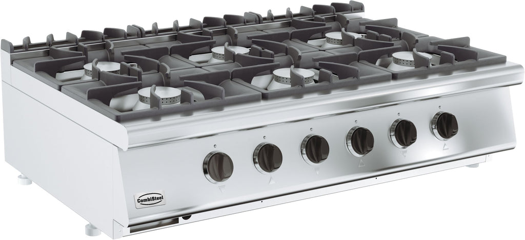 Combisteel Base 700 Gas Range 6 Burner - 7178.0210 4 & 6 Burner Ovens Combisteel   