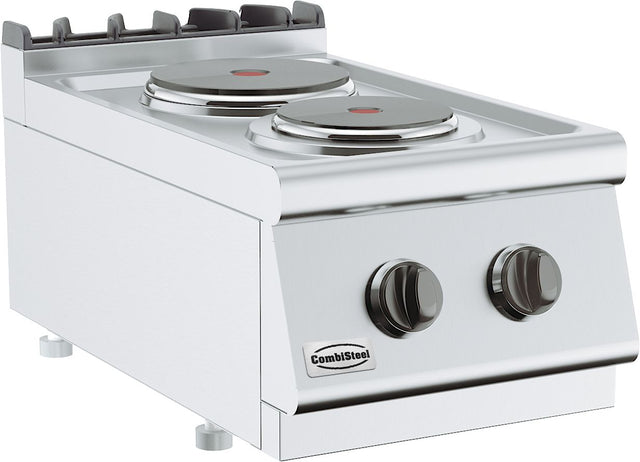 Combisteel Base 700 Electric Range 2 Pl. - 7178.0215 Commercial Boiling Tops & Gas Hobs Combisteel   