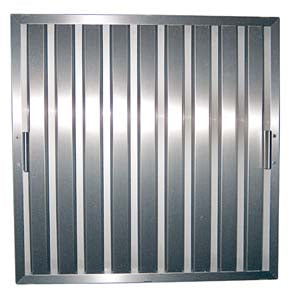 Combisteel Labyrinth Filter 81X356mm - 7227.1010 Stainless Steel Canopy Baffle Filters Combisteel   