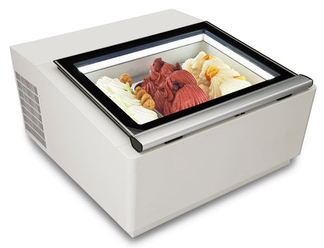 Combisteel Countertop Model Ice Cream Display White  Opens On The Operating Side - 7292.0005 Ice Cream Display Freezers Combisteel   