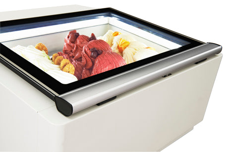 Combisteel Countertop Model Ice Cream Display White  Opens On The Operating Side - 7292.0005 Ice Cream Display Freezers Combisteel   