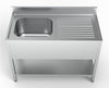 Combisteel Stainless Steel Sink Single Left Hand Bowl 1200mm Wide - 7333.0800 Single Bowl Sinks Combisteel   