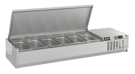 Combisteel Refrigerated Counter Top Stainless Steel Top 1/4 GN - 7450.0025 VRX Topping Units Combisteel   