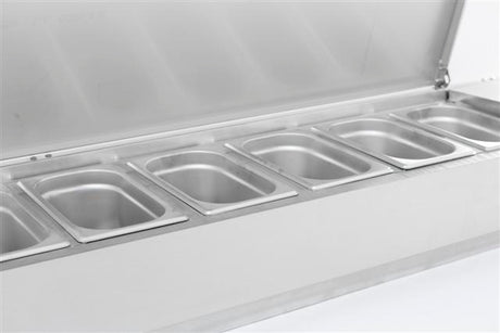 Combisteel Refrigerated Counter Top Stainless Steel Top 1/4 GN - 7450.0025 VRX Topping Units Combisteel   