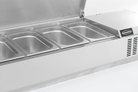 Combisteel Refrigerated Counter Top Stainless Steel Top 1/4 GN - 7450.0025 VRX Topping Units Combisteel   