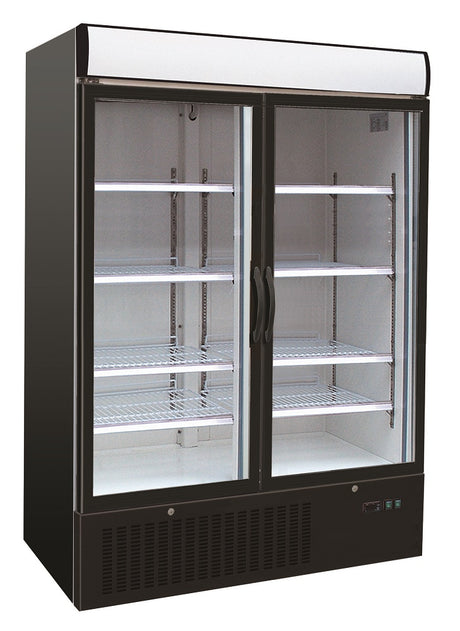 Combisteel Freezer 2 Glass Doors - 7450.0145 Upright Glass Door Freezers Combisteel   