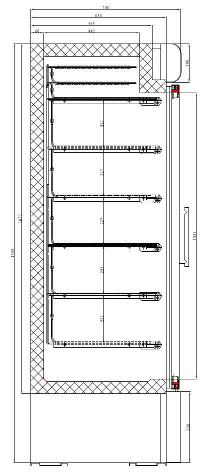 Combisteel Freezer 1 Glass Door - 7450.0165 Upright Glass Door Freezers Combisteel   