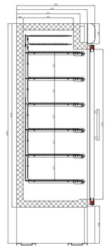 Combisteel Freezer 2 Glass Doors - 7450.0167 Upright Glass Door Freezers Combisteel   