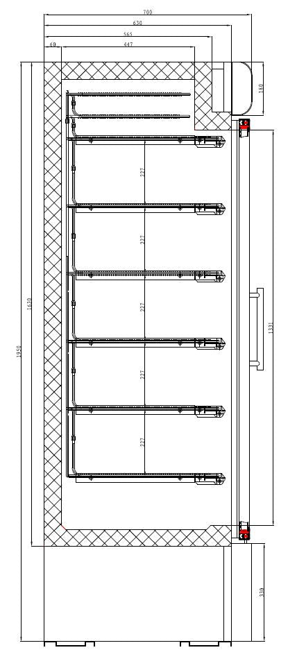 Combisteel Freezer 2 Glass Doors - 7450.0167 Upright Glass Door Freezers Combisteel   