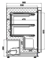 Combisteel Freezer Stainless Steel 1 Door - 7450.0565 Refrigeration Uprights - Single Door Combisteel   