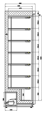 Combisteel Freezer White 1 Door - 7450.0571 Refrigeration Uprights - Single Door Combisteel   