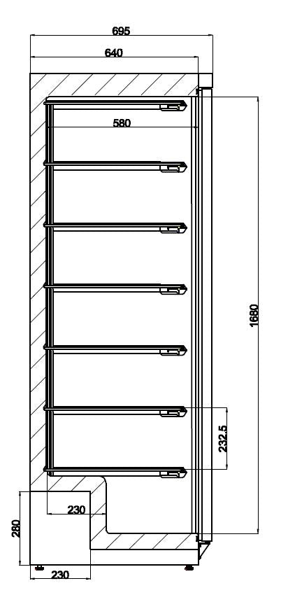 Combisteel Freezer Stainless Steel 1 Door - 7450.0575 Refrigeration Uprights - Single Door Combisteel   