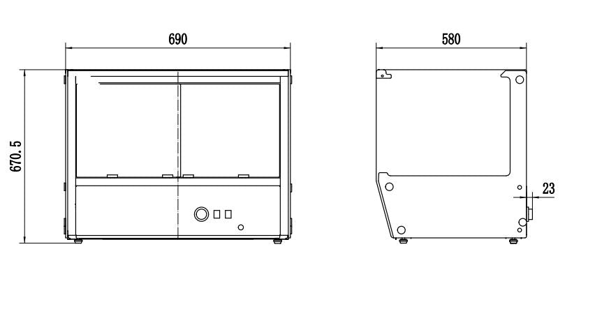 Combisteel Hot Display 174L - 7450.0685 Heated Counter Top Displays Combisteel   