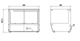 Combisteel Hot Display 174L - 7450.0685 Heated Counter Top Displays Combisteel   