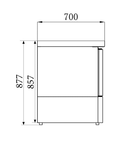 Combisteel Refrigerated Counter 1 Door - 7450.0730 Refrigerated Counters - Single Door Combisteel   