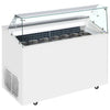 Framec Scoop Ice Cream Display White 7 x 5 Litre - TOP7E Ice Cream Display Freezers Framec   