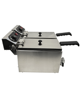 Combisteel Electric Counter Top Fryer 2 x 4 Litre 2 x 3Kw - 7455.1002 Countertop Electric Fryers Combisteel