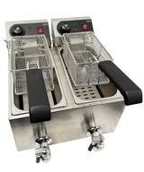 Combisteel Electric Counter Top Fryer 2 x 4 Litre 2 x 3Kw - 7455.1002 Countertop Electric Fryers Combisteel