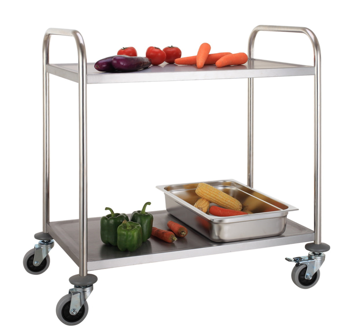 Combisteel Trolley Flat-Packed 2 Shelves - 7455.1150 Service Trolleys Combisteel   