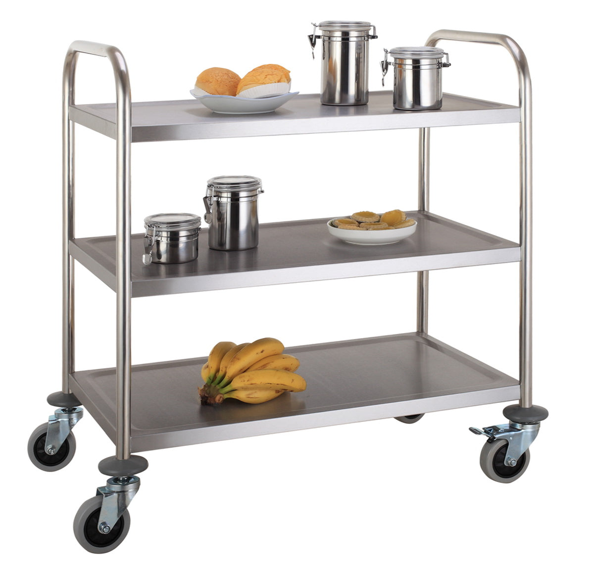 Combisteel Trolley Flat-Packed 3 Shelves - 7455.1155 Service Trolleys Combisteel   