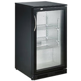 Combisteel Backbar Cooler Black 1 Door Slimline 500mm Wide - 7455.1300 Single Door Bottle Coolers Combisteel   