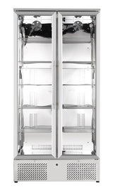 Combisteel Backbar Cooler High 458 L Stainless Steel - 7455.1360 Upright Double Door Bottle Coolers Combisteel   