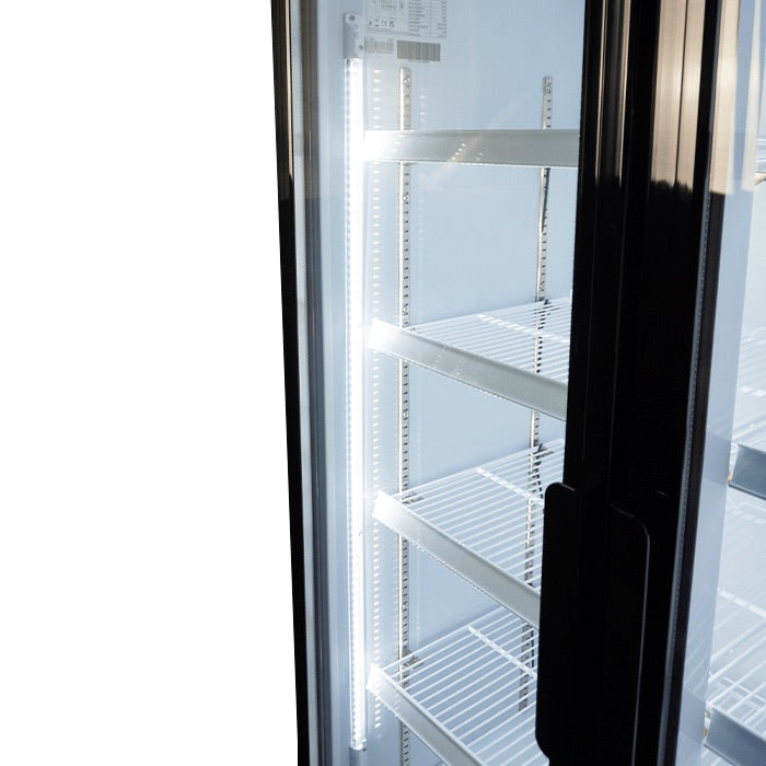 Combisteel Triple Hinged Glass Door Fridge Merchandiser 1065Ltr - 7455.2110 Upright Triple Bottle Coolers Combisteel   