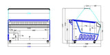 Combisteel Ice Cream Display Hawai 16X 5Ltr - 7472.0115 Ice Cream Display Freezers Combisteel   