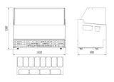 Combisteel Borneo Ice Cream Counter Display Freezer 12 x 5 Litre - 7487.0260 Ice Cream Display Freezers Combisteel   